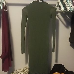 Green bodycon dress